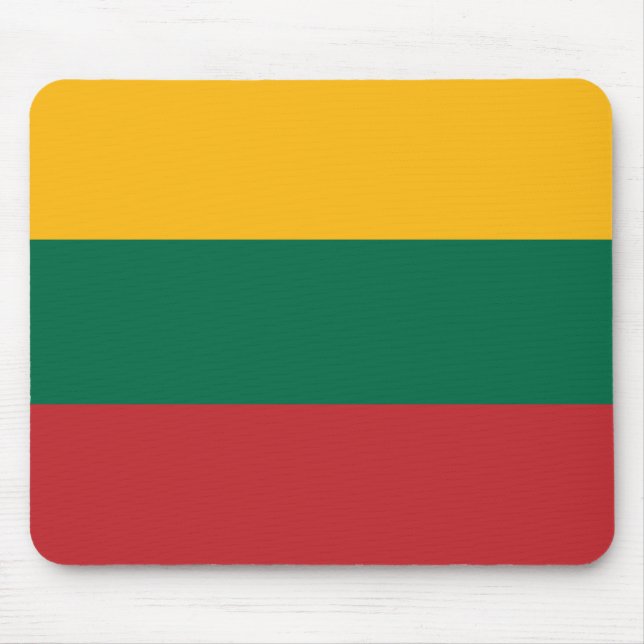 Flagge Litauens Mousepad (Vorne)