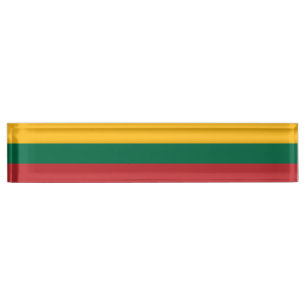 Flagge Litauens Namensplakette