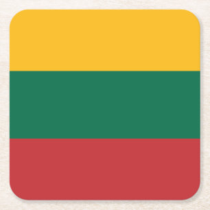 Flagge Litauens Rechteckiger Pappuntersetzer