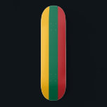 Flagge Litauens Skateboard<br><div class="desc">Flagge Litauens. Die litauische Flagge ist ein horizontales Triband.</div>