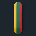 Flagge Litauens Skateboard<br><div class="desc">Flagge Litauens. Die litauische Flagge ist ein horizontales Triband.</div>