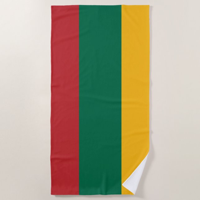 Flagge Litauens Strandtuch (Vorderseite)