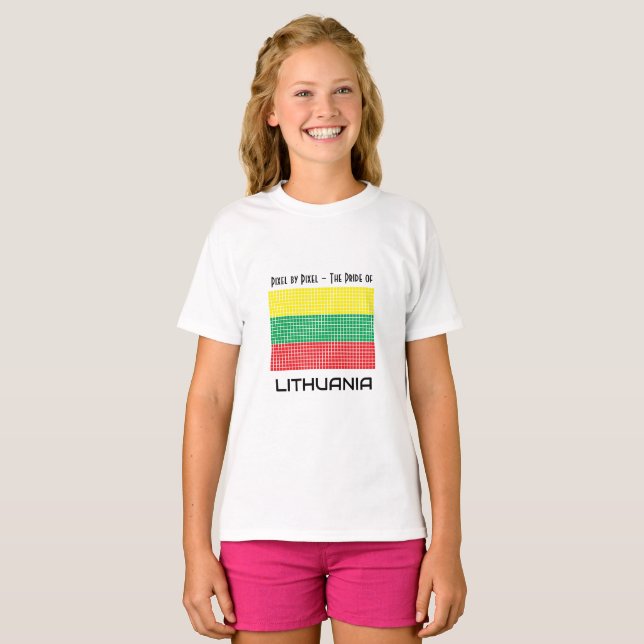 Flagge Litauens T-Shirt (Vorne ganz)