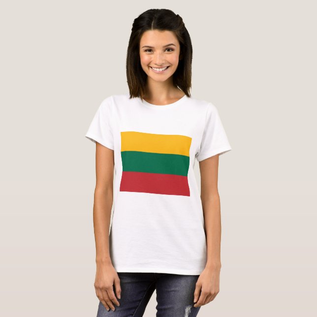 Flagge Litauens T-Shirt (Vorne ganz)