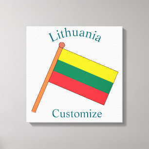 Flagge Litauens Thunder_Cove Leinwanddruck