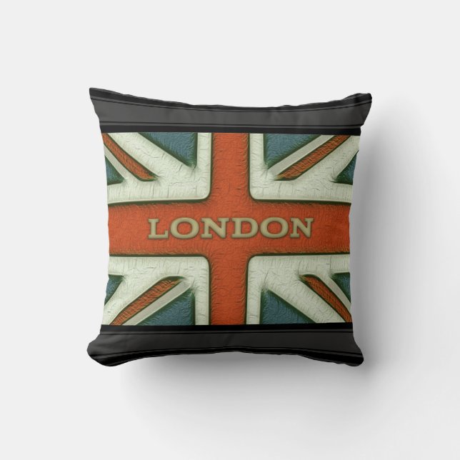 Flagge Londons Briten Kissen (Vorderseite)
