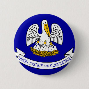 Flagge Louisiana Button