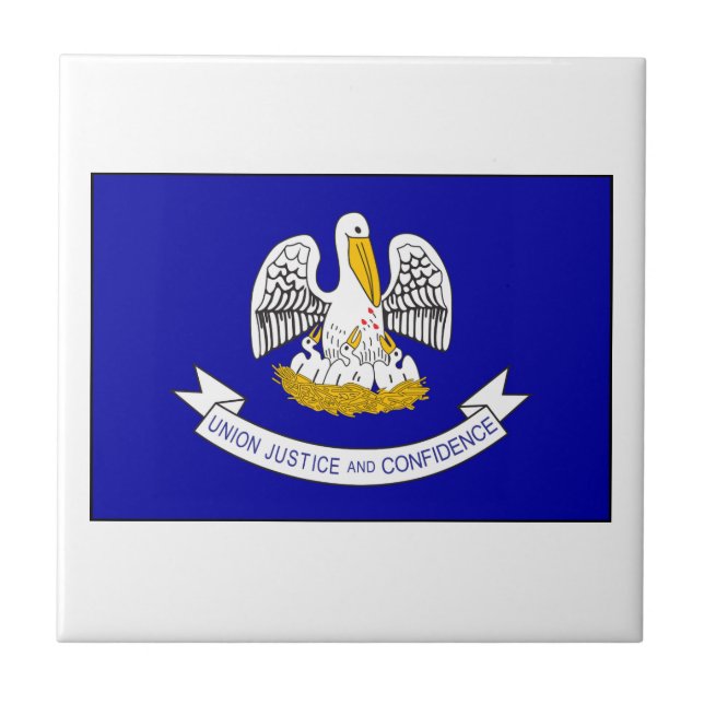 Flagge Louisiana Fliese (Vorderseite)