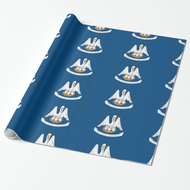 Flagge Louisiana Geschenkpapier (Ungerollt)