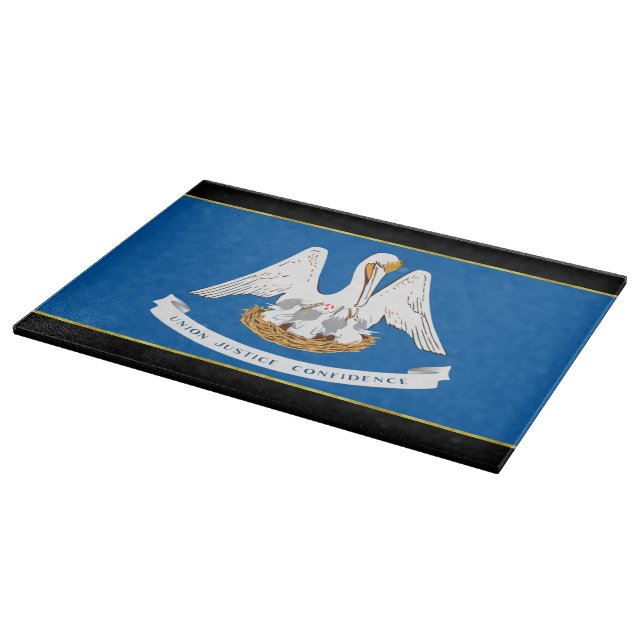Flagge Louisiana Schneidebrett (Ecke)