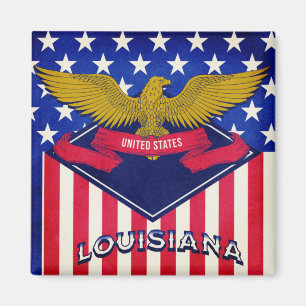 Flagge Louisiana USA Magnet