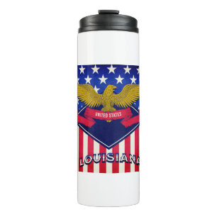 Flagge Louisiana USA Thermosbecher