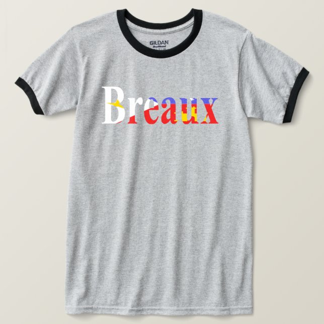 Flagge Louisianas akadisches Breaux Cajun T-Shirt (Design vorne)