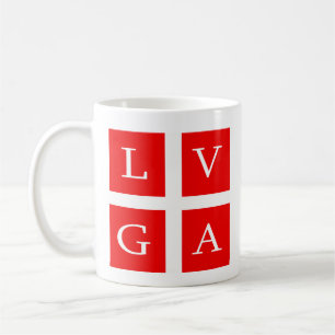 Flagge Lugano, Schweiz Kaffeetasse
