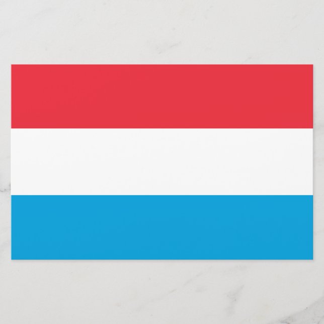 Flagge Luxemburgs Briefpapier (Vorderseite)