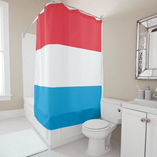 Flagge Luxemburgs Duschvorhang (Beispiel)