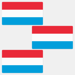 Flagge Luxemburgs Etiketten