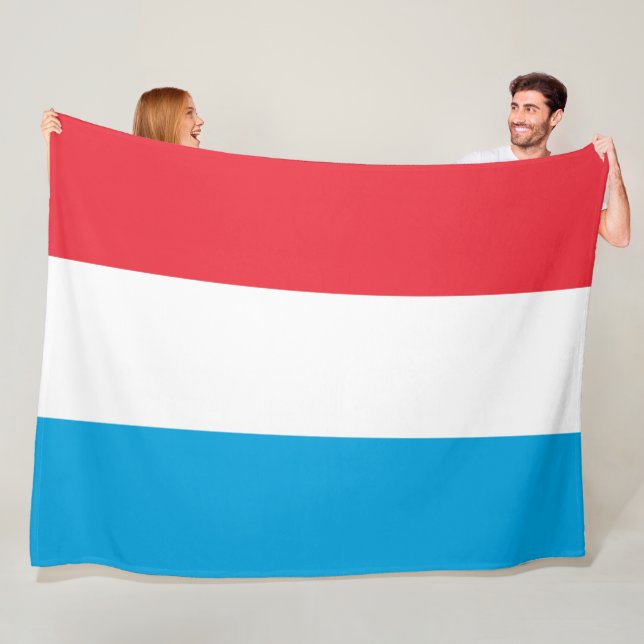 Flagge Luxemburgs Fleecedecke (Beispiel)
