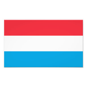 Flagge Luxemburgs Fotodruck