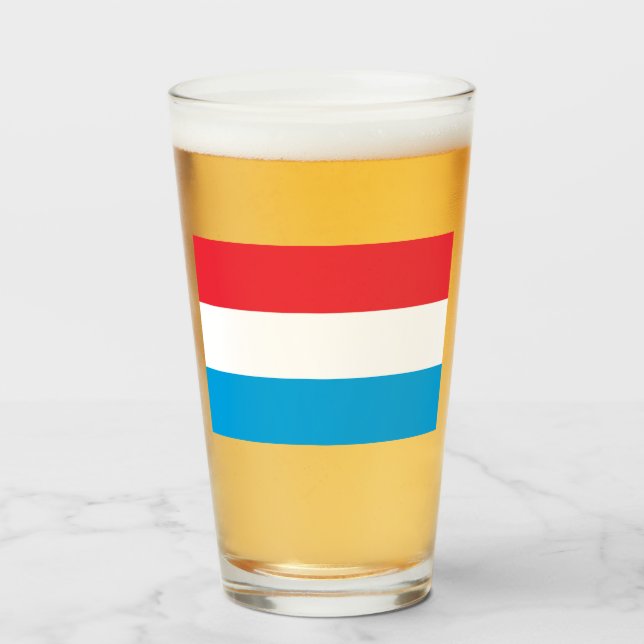Flagge Luxemburgs Glas (Vorne (Gefüllt))