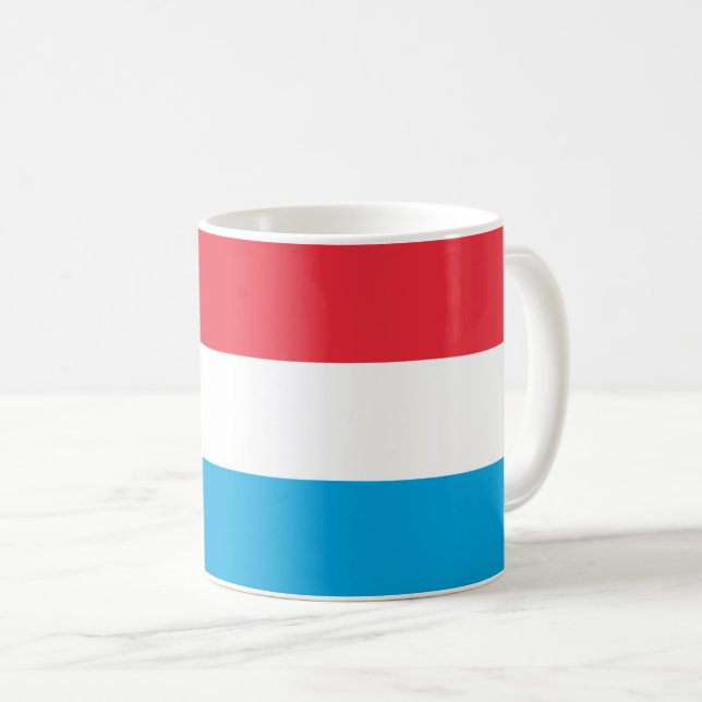 Flagge Luxemburgs Kaffeetasse (VorderseiteRechts)