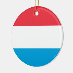 Flagge Luxemburgs Keramik Ornament
