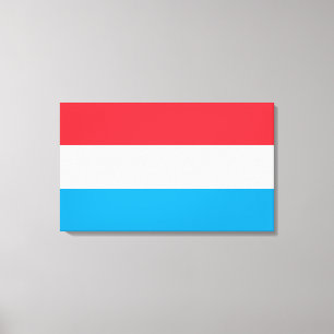 Flagge Luxemburgs Leinwanddruck
