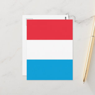 Flagge Luxemburgs Postkarte