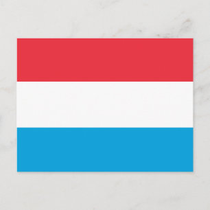 Flagge Luxemburgs Postkarte