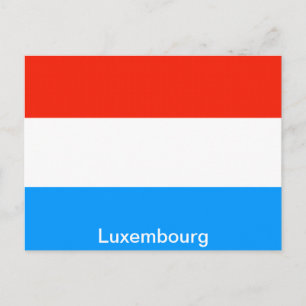 Flagge Luxemburgs Postkarte