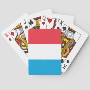 Flagge Luxemburgs Spielkarten