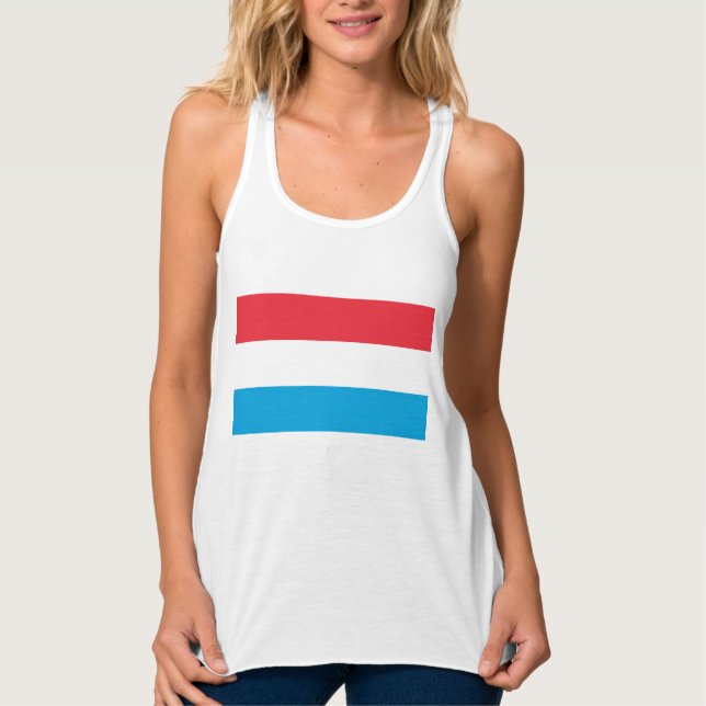 Flagge Luxemburgs Tank Top (Vorderseite)