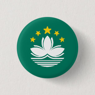 Flagge Macaus Button