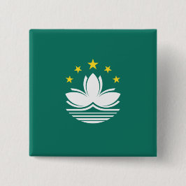 Flagge Macaus (chinesische Region) Button