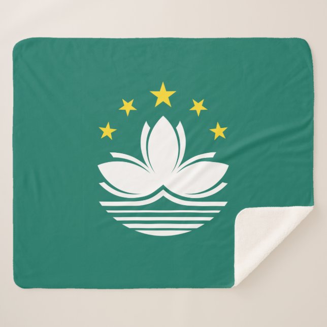 Flagge Macaus (chinesische Region) Sherpadecke (Vorderseite (Horizontal))
