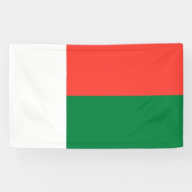 Flagge Madagaskars Banner (Horizontal)