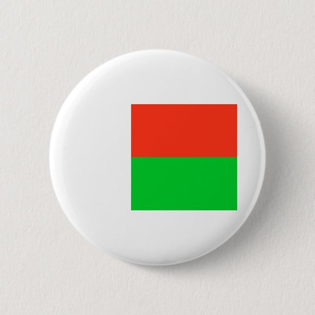 Flagge Madagaskars Button (Vorderseite)