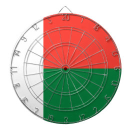 Flagge Madagaskars Dartscheibe