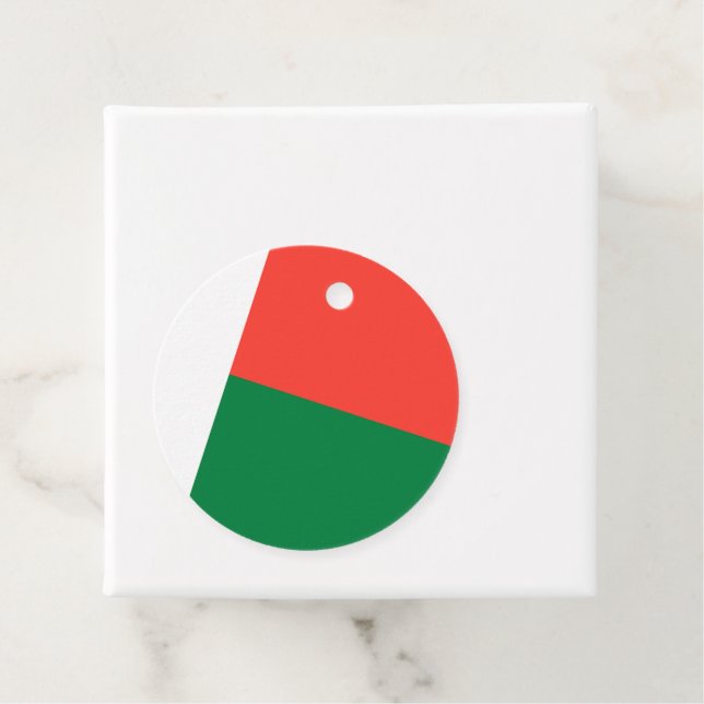 Flagge Madagaskars Geschenkanhänger (Beispiel)