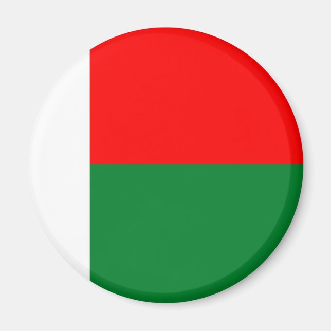 Flagge Madagaskars Magnet (Vorne)