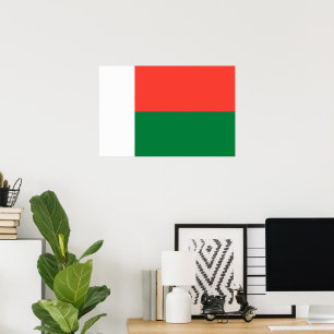 Flagge Madagaskars Poster