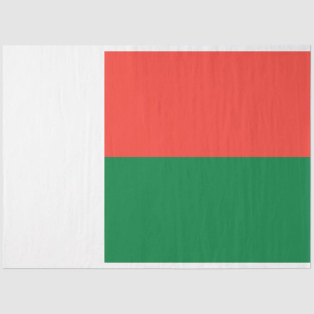 Flagge Madagaskars Seidenpapier (Vorderseite)
