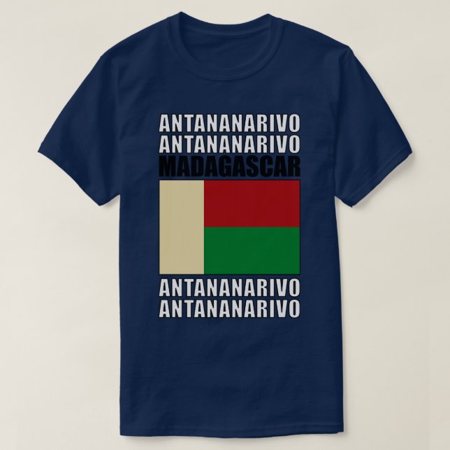Flagge Madagaskars T-Shirt (Design vorne)