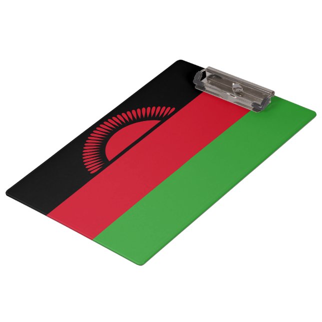 Flagge Malawis Klemmbrett (Schrägansicht)