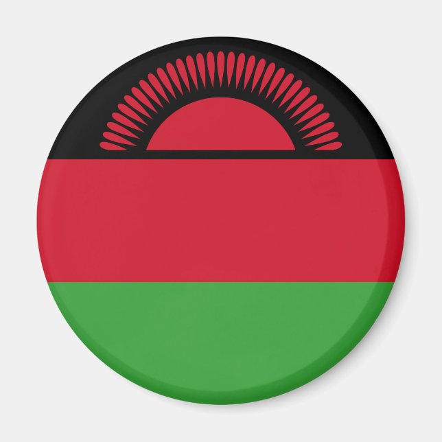 Flagge Malawis Magnet (Vorne)