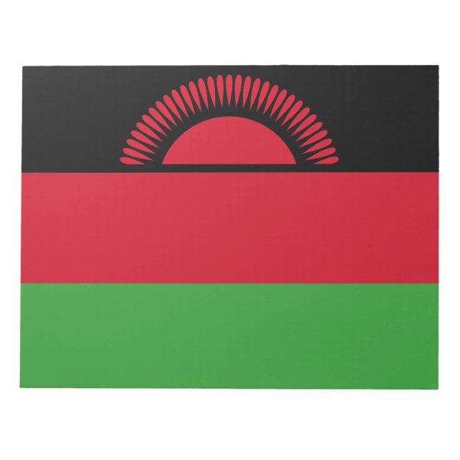 Flagge Malawis Notizblock (Vorderseite)