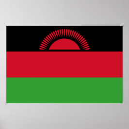 Flagge Malawis Poster