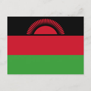 Flagge Malawis Postkarte