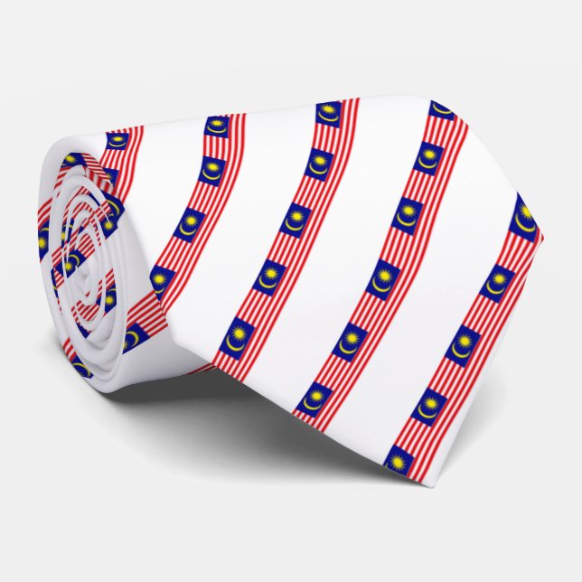 Flagge Malaysia Krawatte (Gerollt)