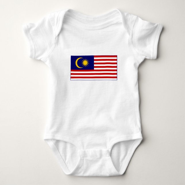 Flagge Malaysias Baby Strampler (Vorderseite)